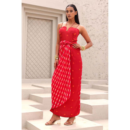 Aapro Label Red Blair Maxi Dress