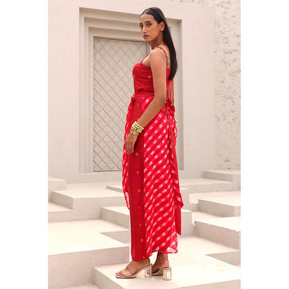 Aapro Label Red Blair Maxi Dress