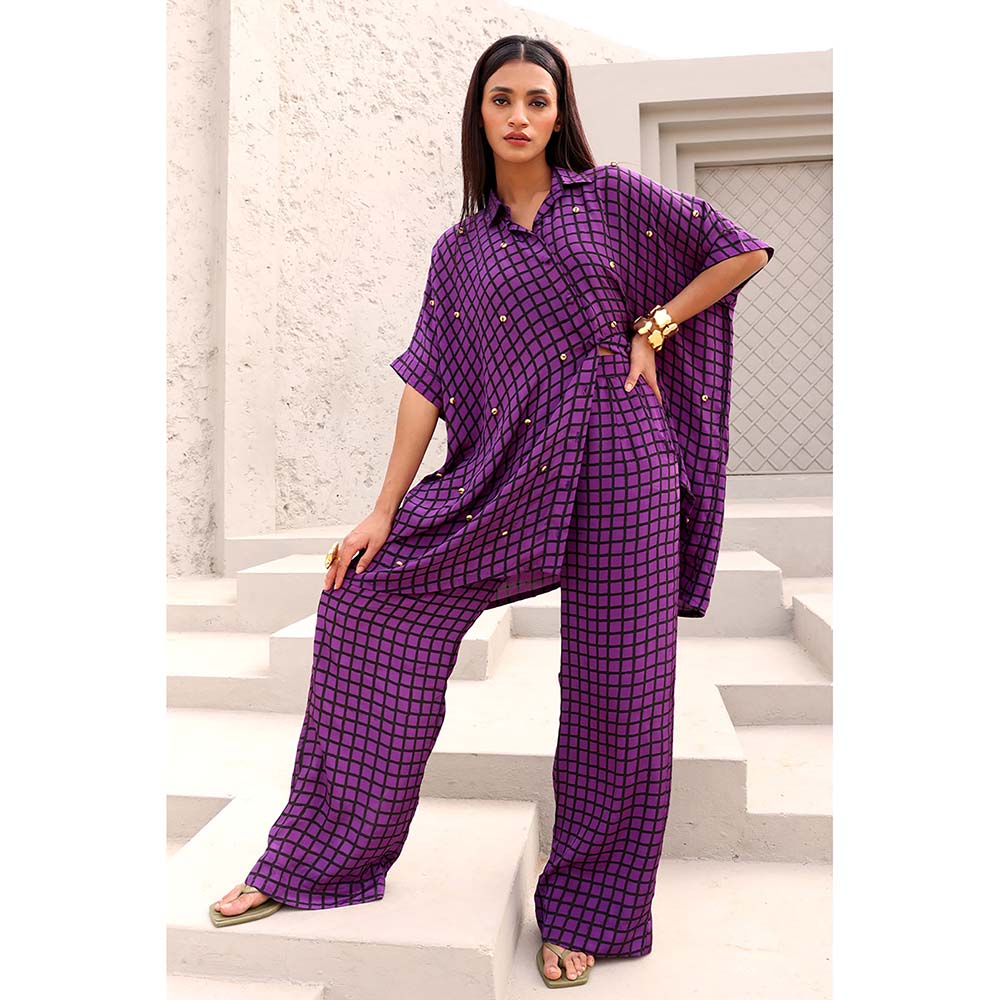 Aapro Label Purple Elliot Co-Ord (Set of 2)