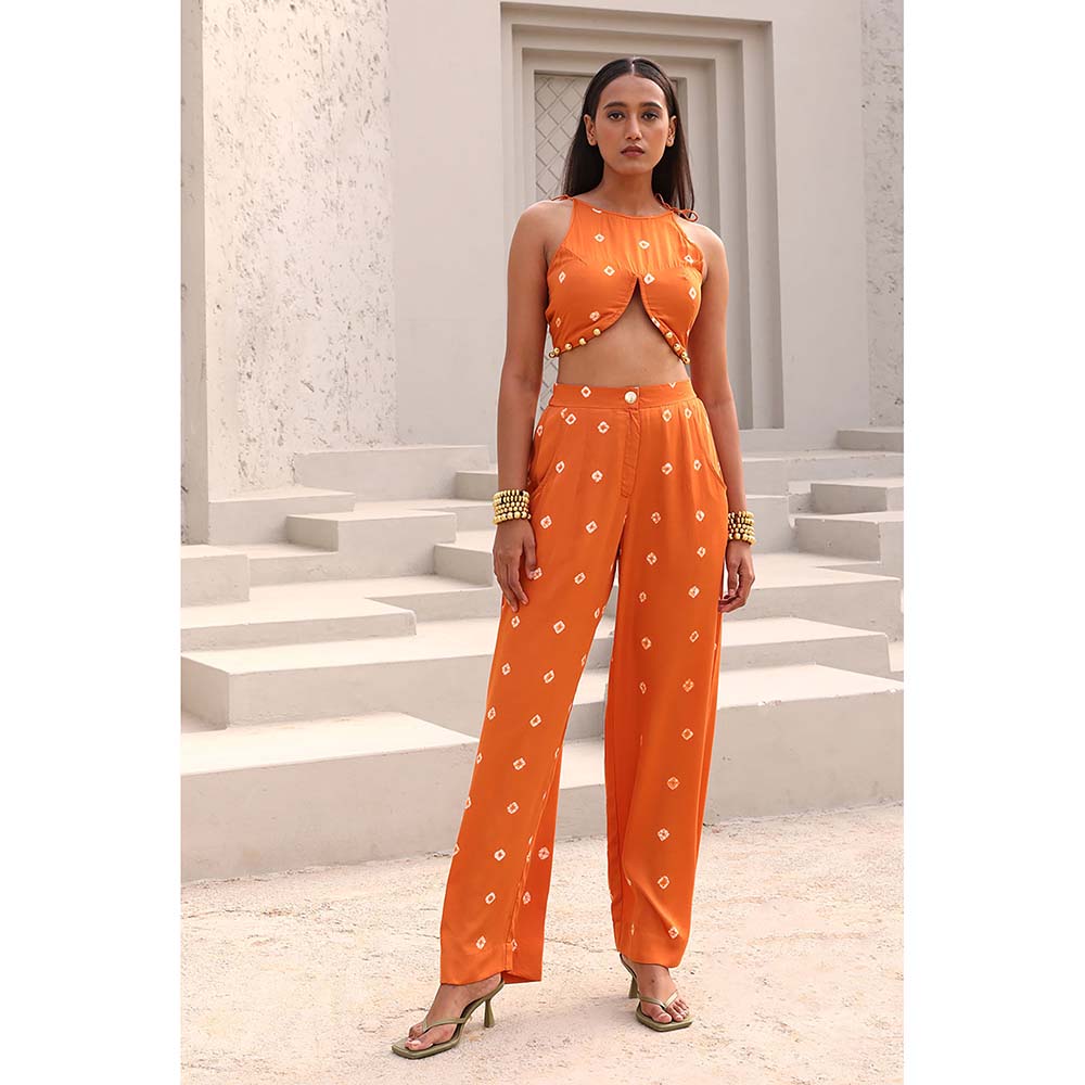 Aapro Label Orange Paula Co-Ord (Set of 2)