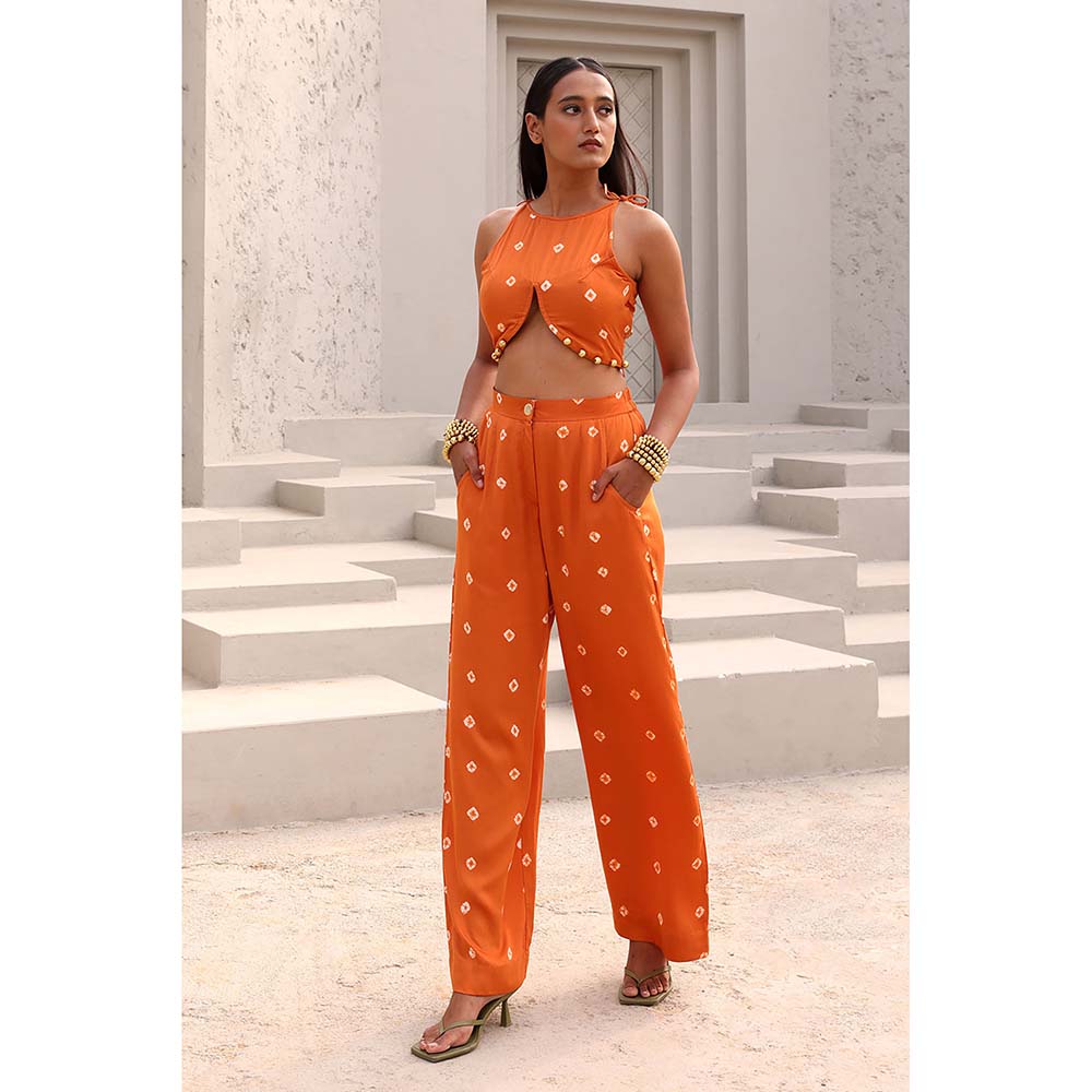 Aapro Label Orange Paula Co-Ord (Set of 2)