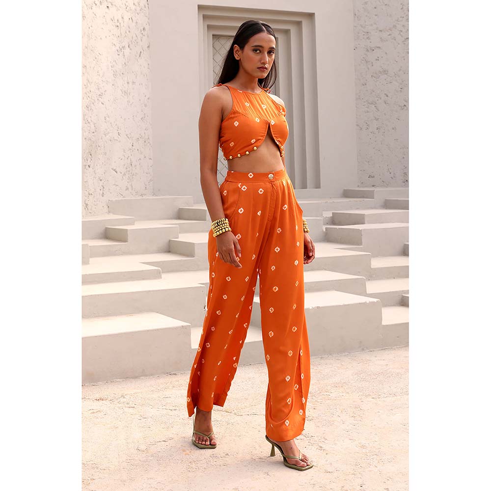 Aapro Label Orange Paula Co-Ord (Set of 2)