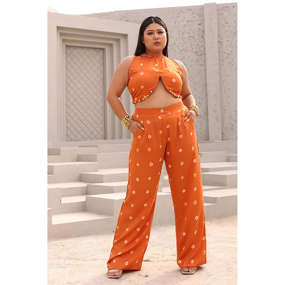 Aapro Label Orange Paula Co-Ord (Set of 2)