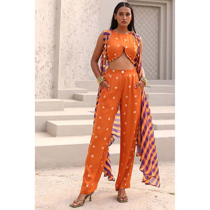 Aapro Label Orange Veda Co-Ord (Set of 3)