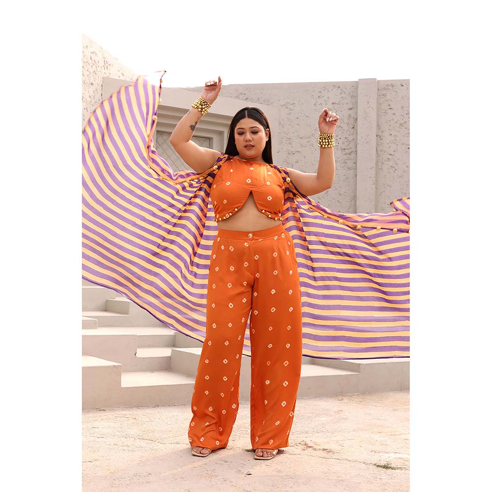 Aapro Label Orange Veda Co-Ord (Set of 3)