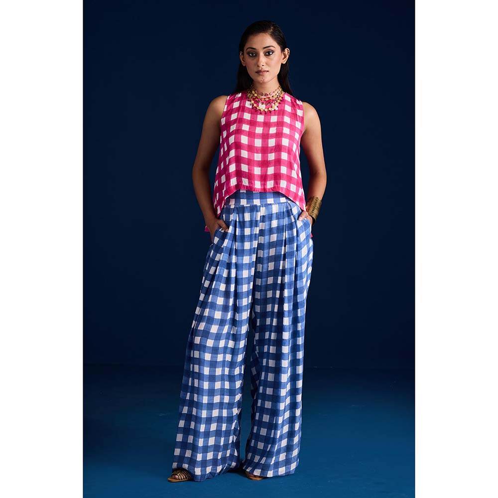 Aapro Label Zai Multi-Color Top With Palazzo