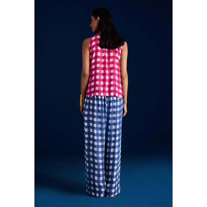 Aapro Label Zai Multi-Color Top With Palazzo