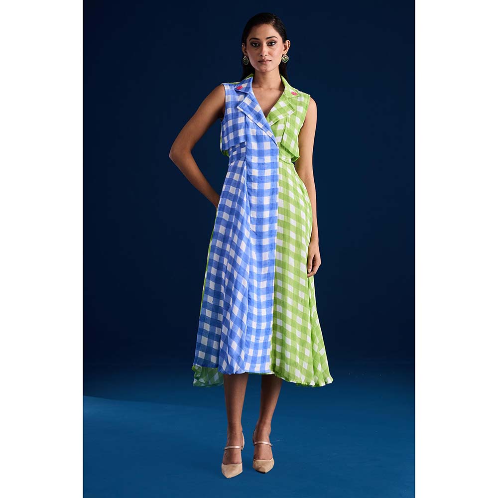 Aapro Label Raya Trench Dress - Multi-Color