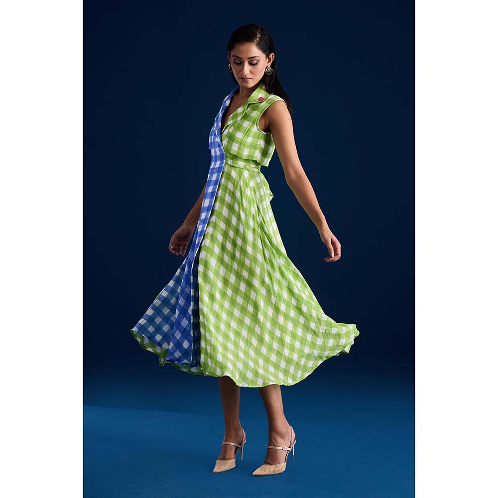 Aapro Label Raya Trench Dress - Multi-Color