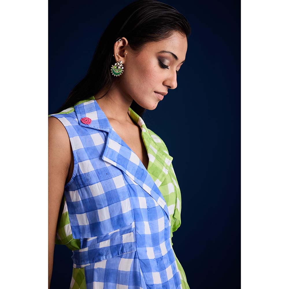 Aapro Label Raya Trench Dress - Multi-Color