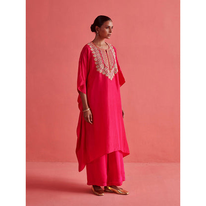 Aarti Sethia Studio Rani Pink Kaftan with Palazzo (Set of 2)