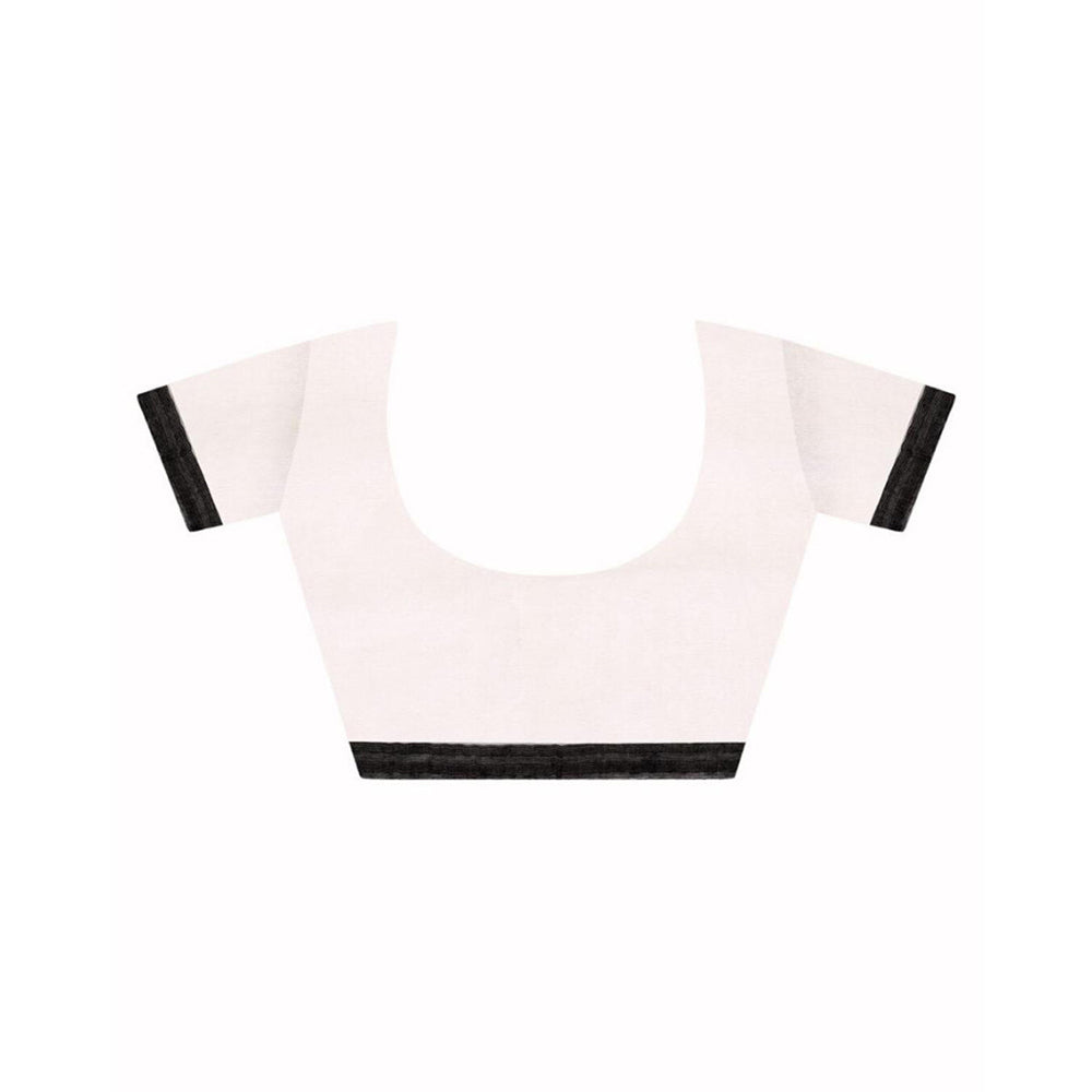 Aditri Handloom Jamdani On Resham Silk Saree with Running Blouse