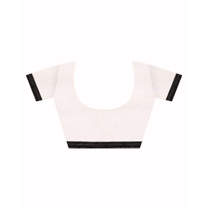 Aditri Handloom Jamdani On Resham Silk Saree with Running Blouse