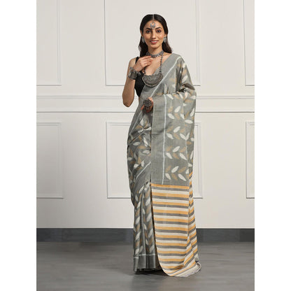 Aditri Handloom Ikat On Cotton From Orissa Saree with Blouse Piece