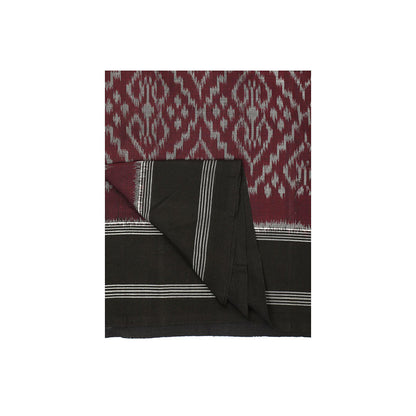Aditri Handloom Ikat On Cotton From Orissa Saree with Blouse Piece
