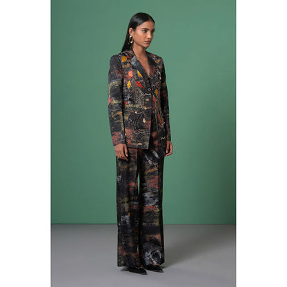 Advait Black Kage Embroidered and Embellished Blazer