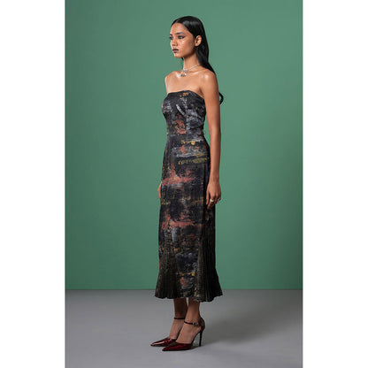 Advait Black Kage Tube Dress
