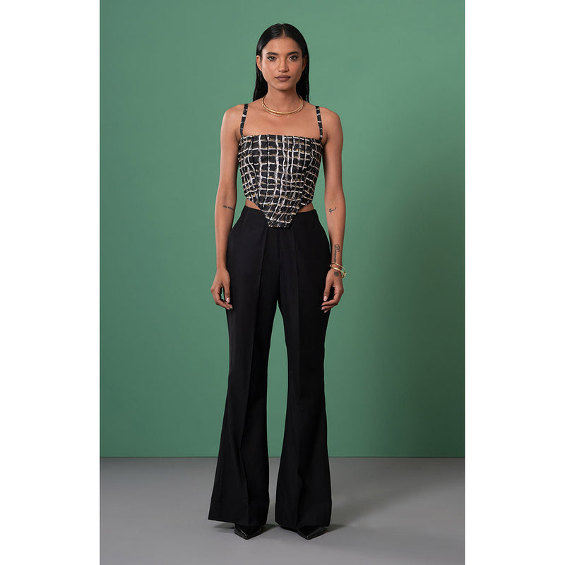 Advait Black Sumi Embroidered Corset