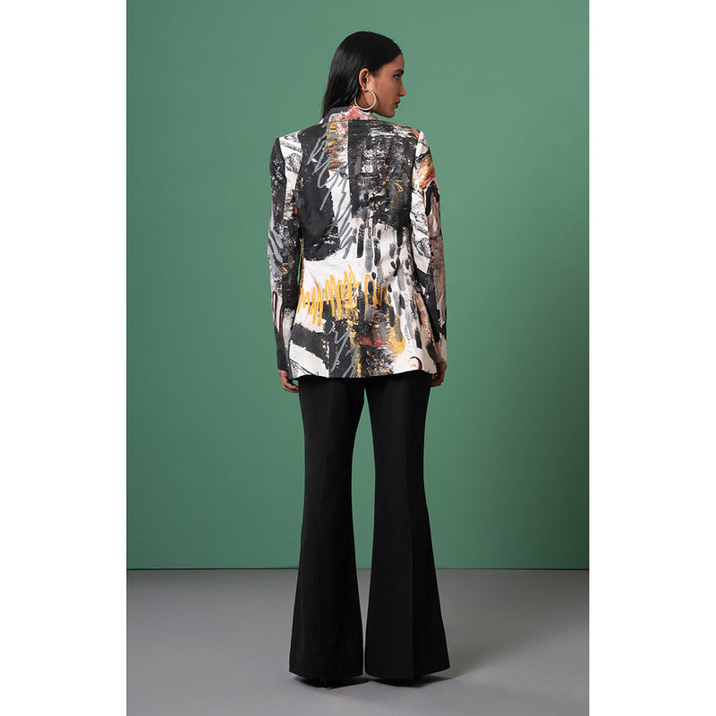 Advait Multi-Color Chasm Embroidered Blazer
