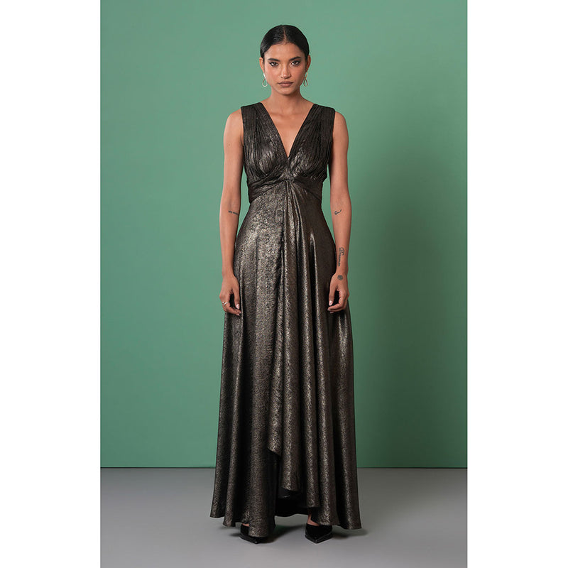 Advait Copper Kira Draped Dress