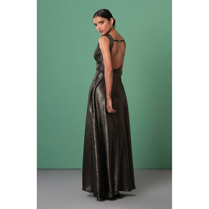 Advait Copper Kira Draped Dress