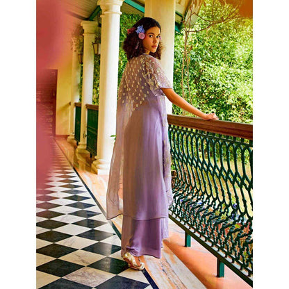 1999AD Lavender Top & Skirt with Jacket (Set of 3)