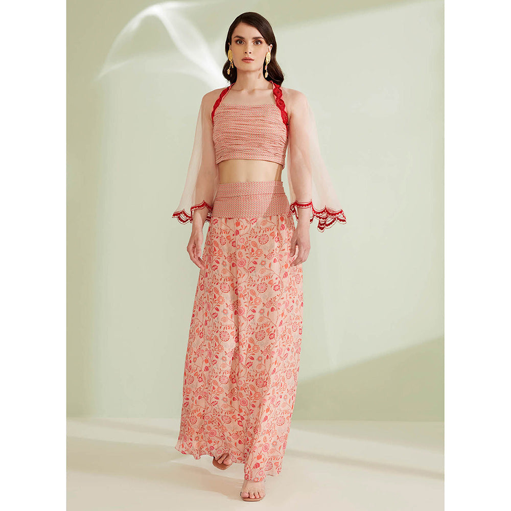 1999AD Belladonna Peach Top & Skirt for Women (Set of 2)