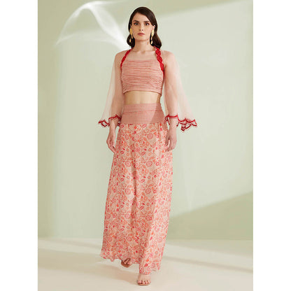 1999AD Belladonna Peach Top & Skirt for Women (Set of 2)