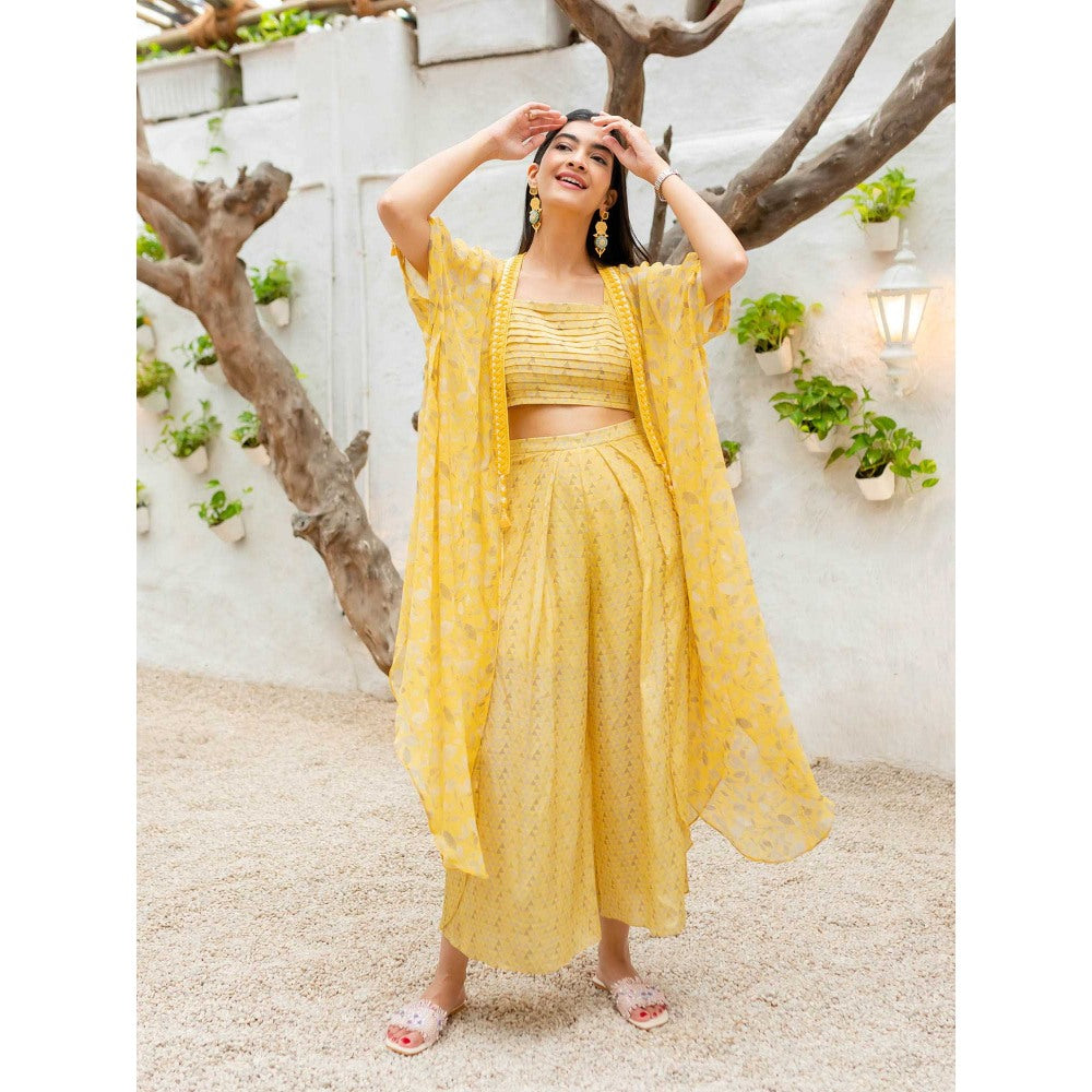 1999AD Eliza Yellow Bustier & Palazzo with Jacket (Set of 3)