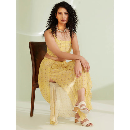 1999AD Eliza Yellow Bustier & Palazzo with Jacket (Set of 3)