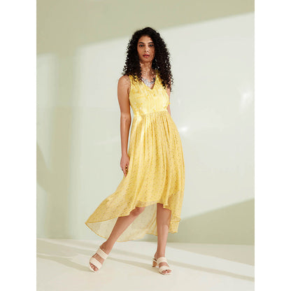 1999AD Blaine Yellow Printed Dress for Women