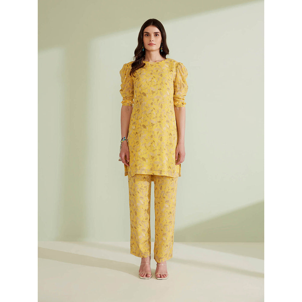 1999AD Kalina Yellow Kurta & Pant Co-Ord (Set of 2)