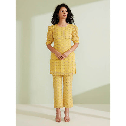 1999AD Kalina Yellow Kurta & Pant Co-Ord (Set of 2)