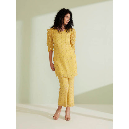 1999AD Kalina Yellow Kurta & Pant Co-Ord (Set of 2)