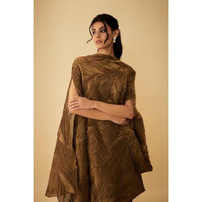 1999AD Drape Dress with Inner- Gold (Set of 2)
