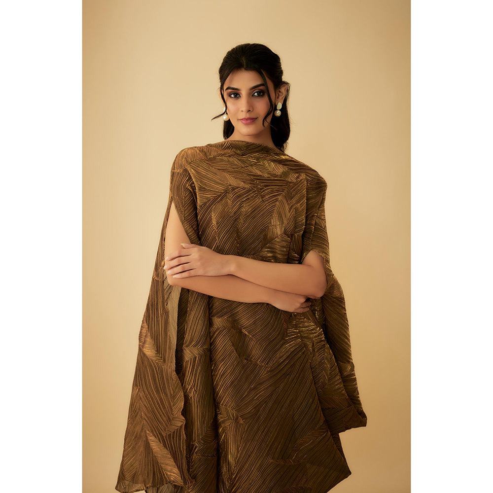 1999AD Drape Dress with Inner- Gold (Set of 2)