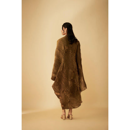1999AD Drape Dress with Inner- Gold (Set of 2)