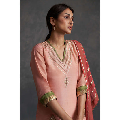 AFFROZ Sunehri Kurti Sharara with Dupatta (Set of 3)