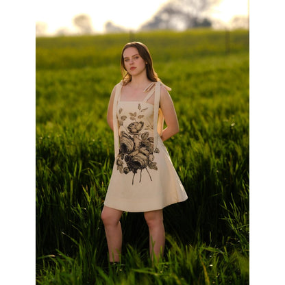 AFRIYA Black Rose Short Dress