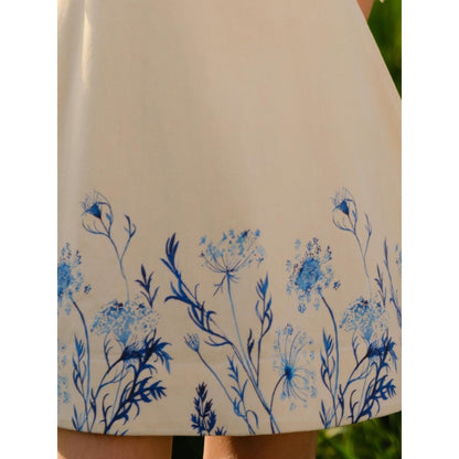 AFRIYA Indigo Print Short Dress