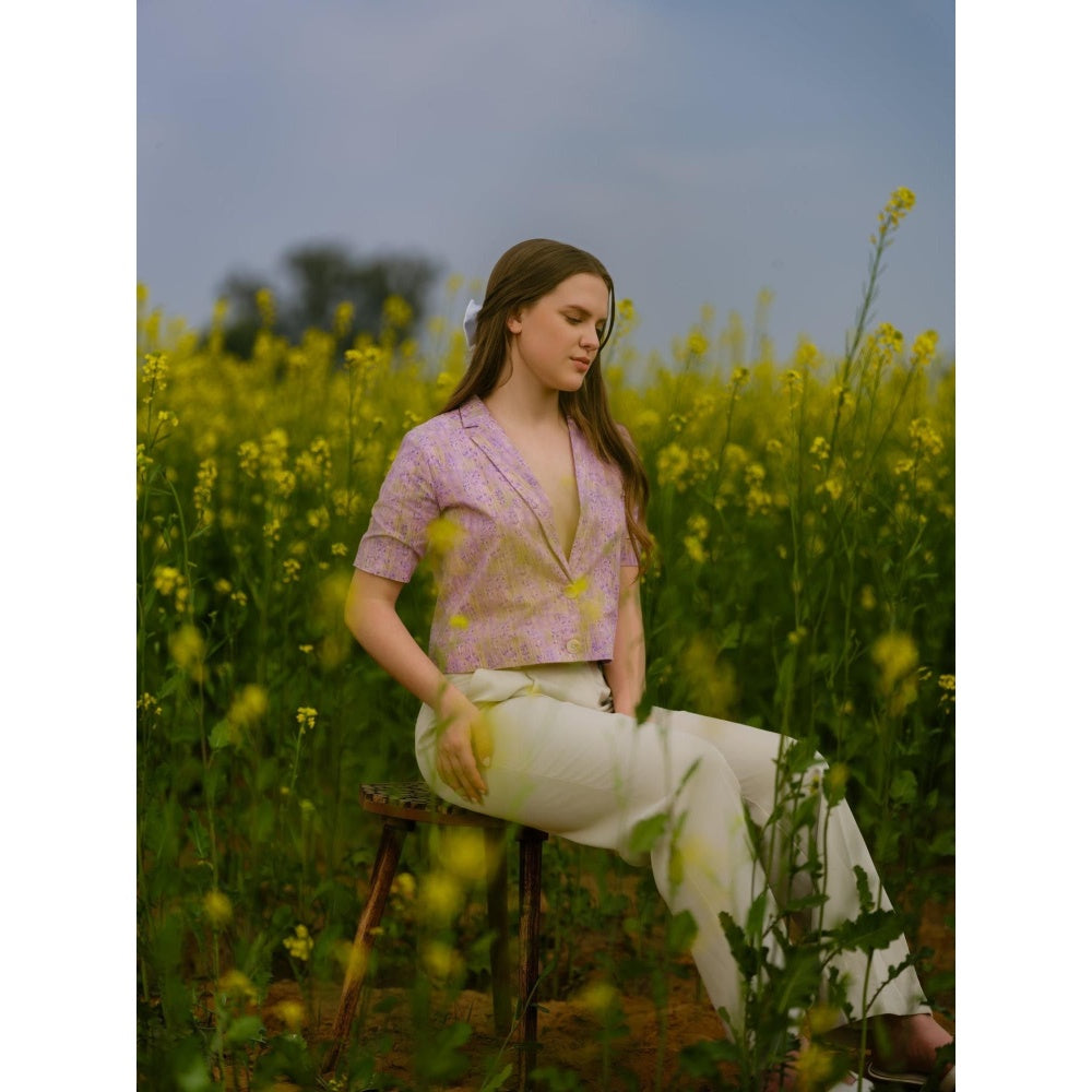 AFRIYA Women Meadow Short Lavender Blazer