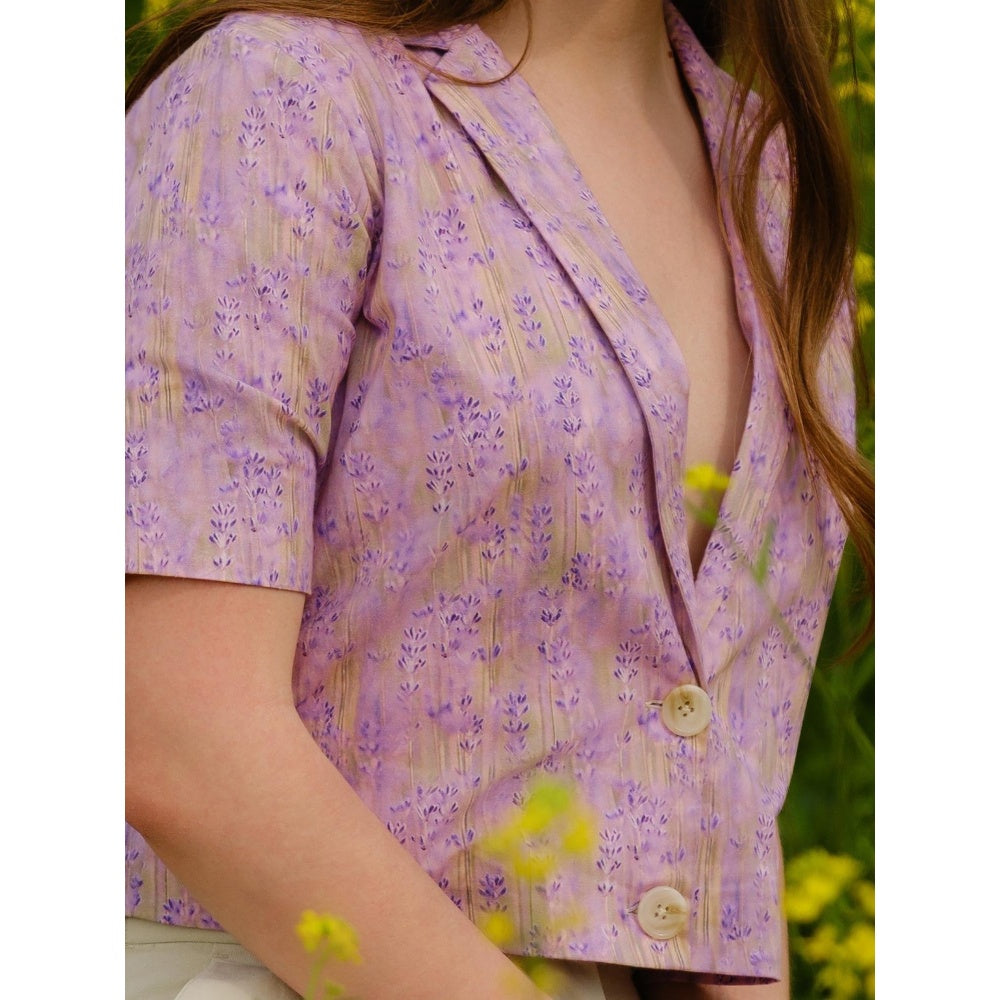 AFRIYA Women Meadow Short Lavender Blazer