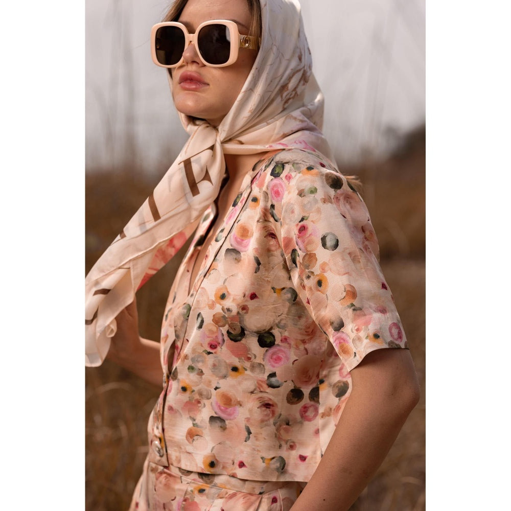 AFRIYA Whispering Pastels Pink Short Blazer and Shorts Co-Ord