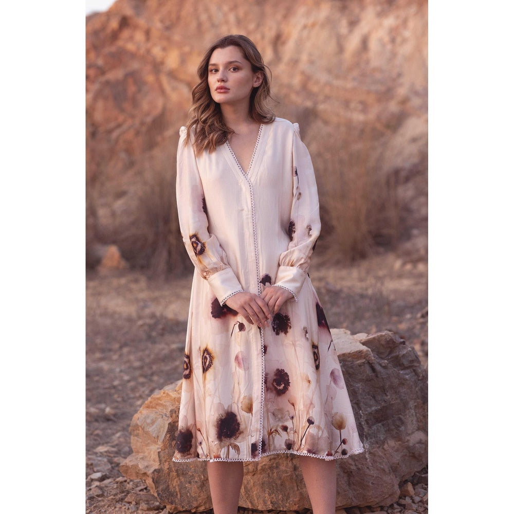 AFRIYA Serene Garden Midi Dress