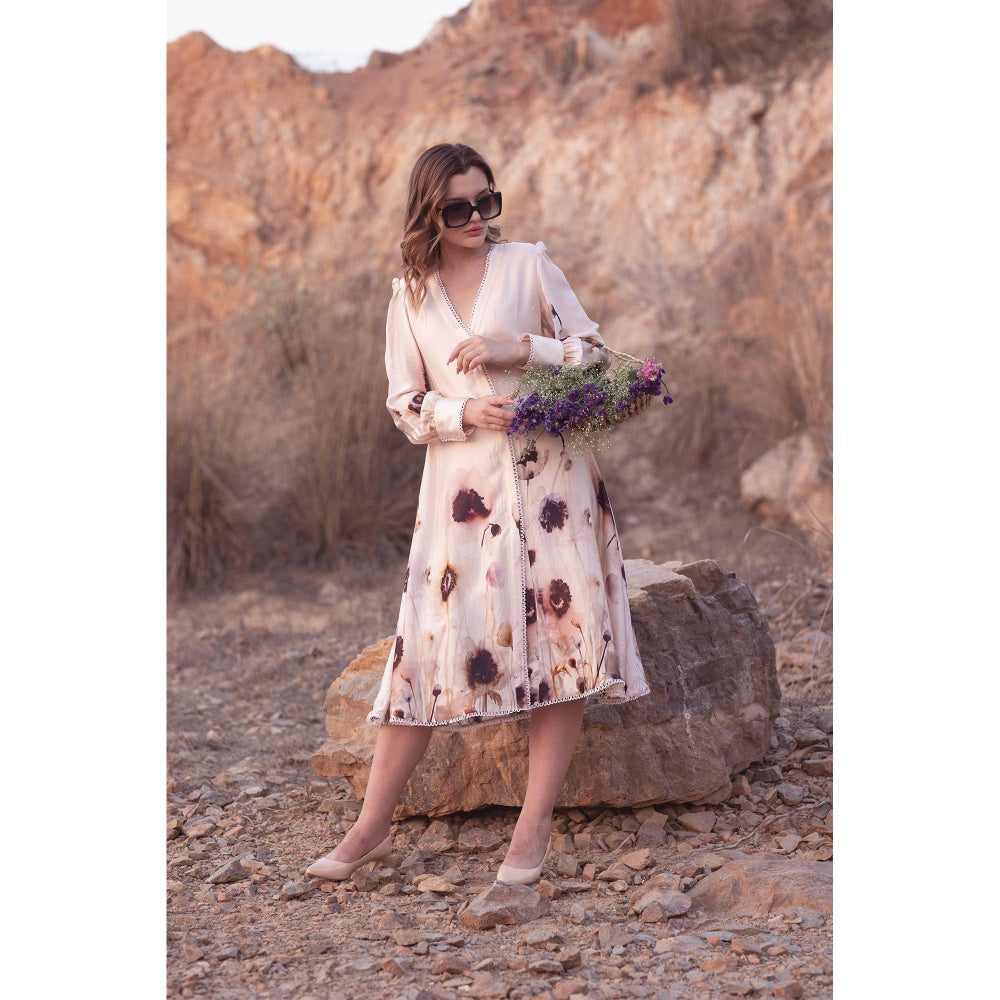 AFRIYA Serene Garden Midi Dress