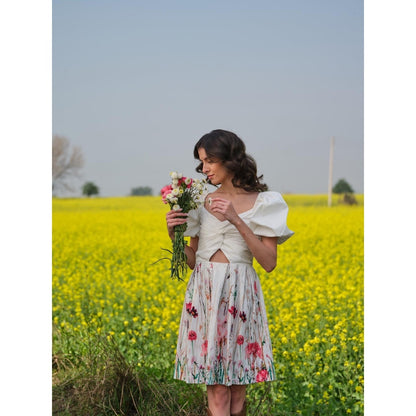 AFRIYA Multi Flower Meadow Short Dress