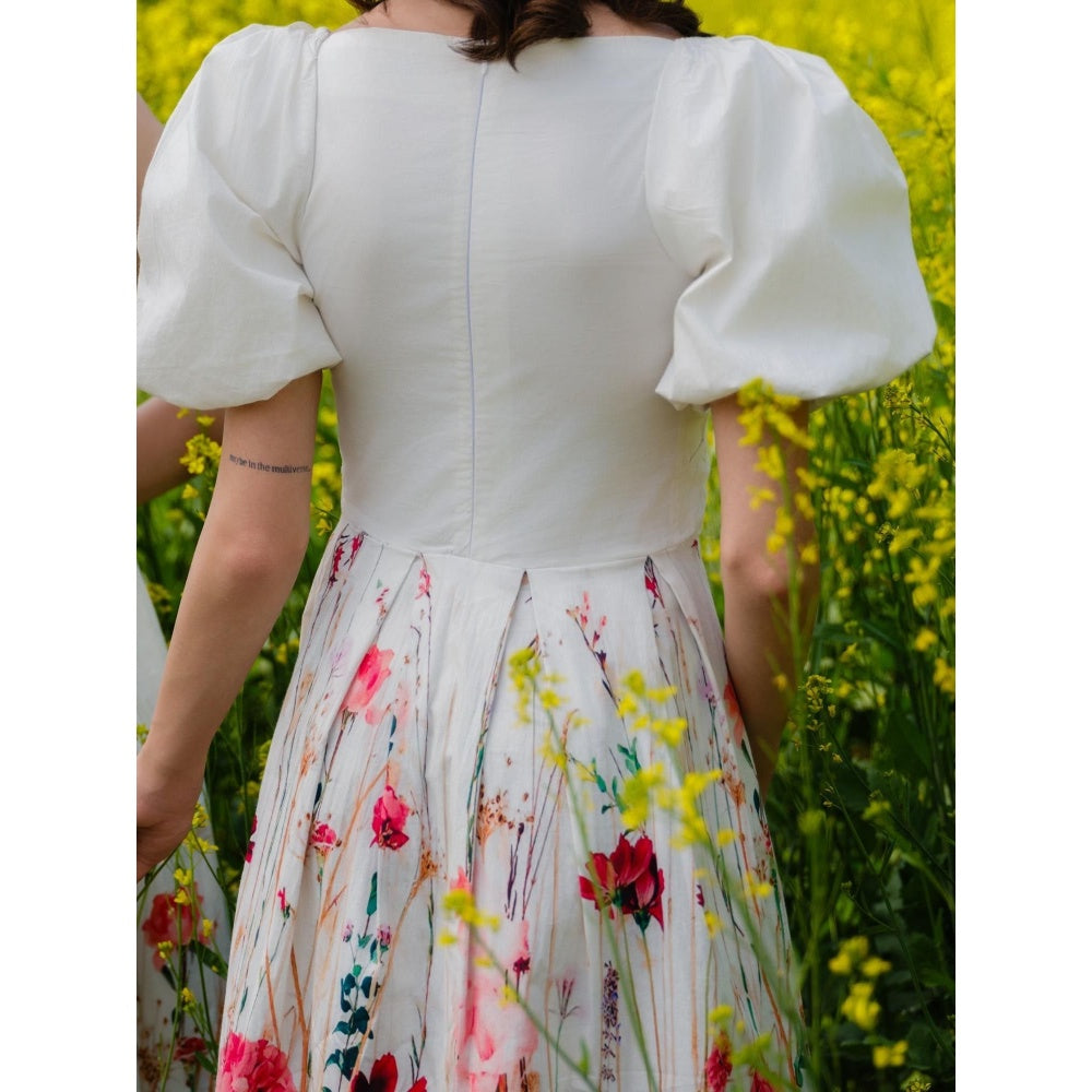 AFRIYA Multi Flower Meadow Short Dress