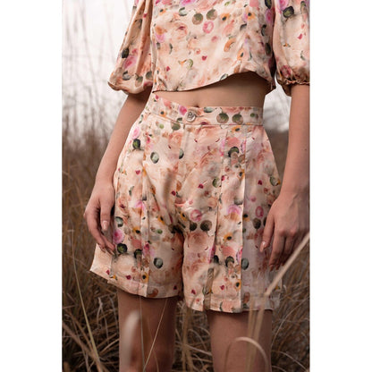 AFRIYA Whispering Floral Print Multicolor Short
