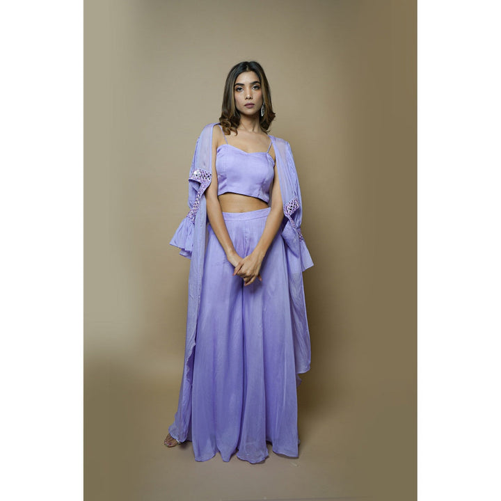 Ahi Clothing Lilac Cape Palazzo (Set of 3)