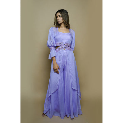 Ahi Clothing Lilac Cape Palazzo (Set of 3)